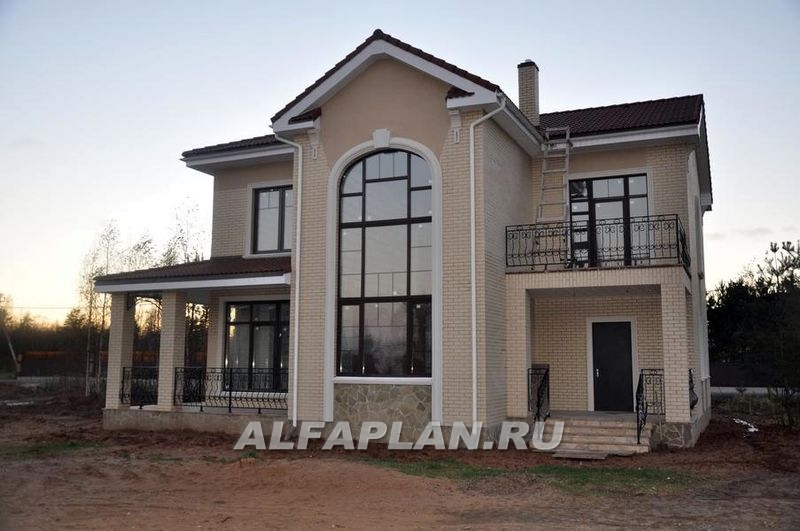 Строительство дома по проекту 398A - фото №1