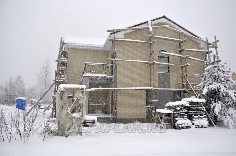 Строительство дома по проекту 398A - фото №12