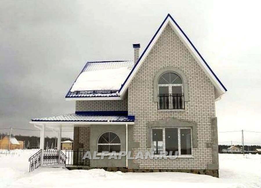 Строительство дома по проекту 103E - фото №1