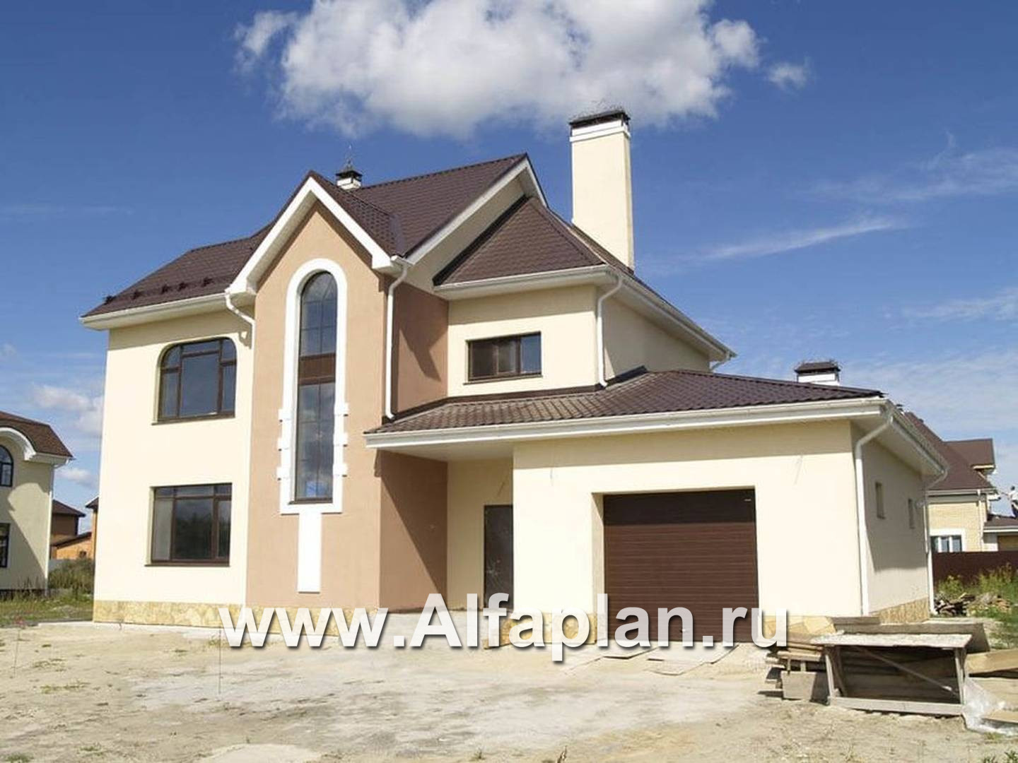 Строительство дома по проекту 95E - фото №1