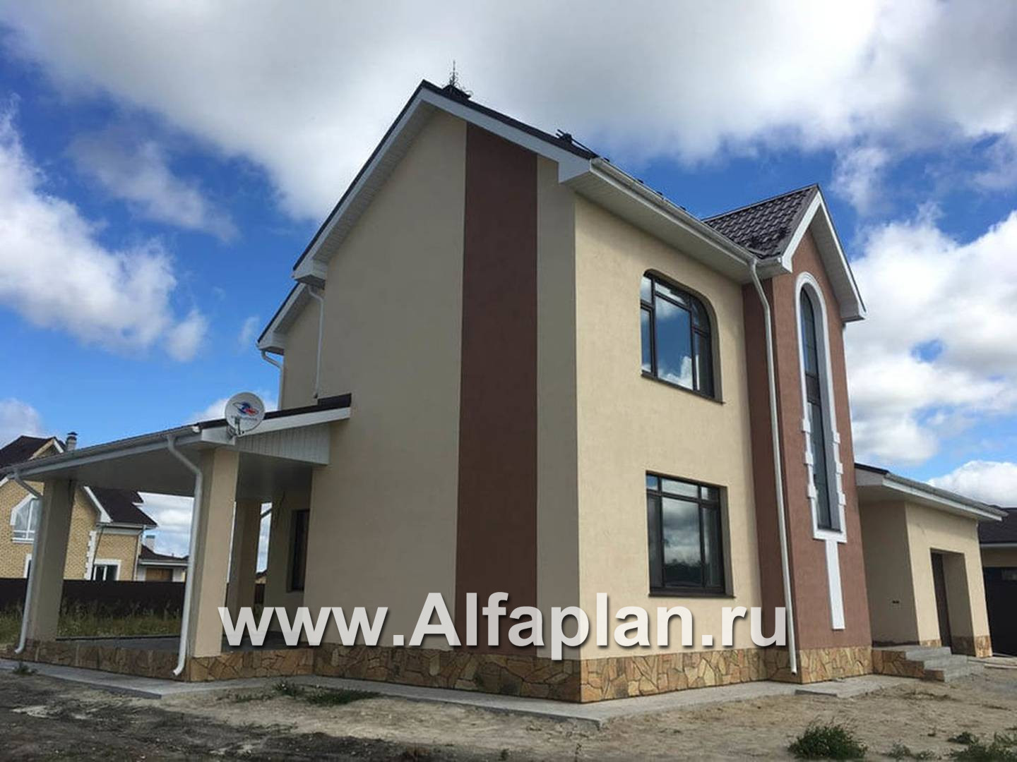 Строительство дома по проекту 95E - фото №4