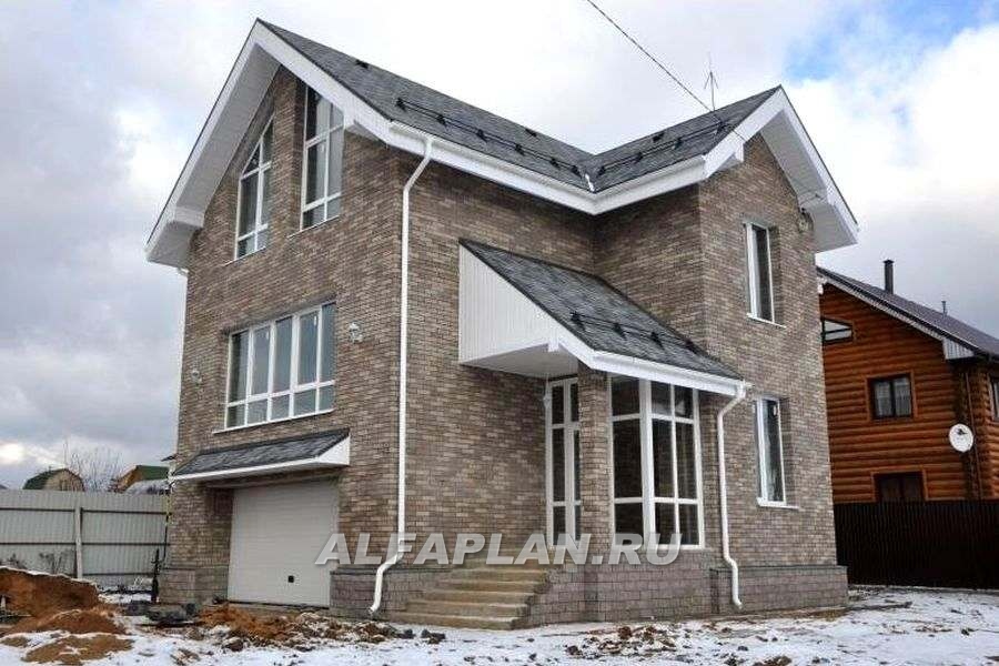 Строительство дома по проекту 72E - фото №1