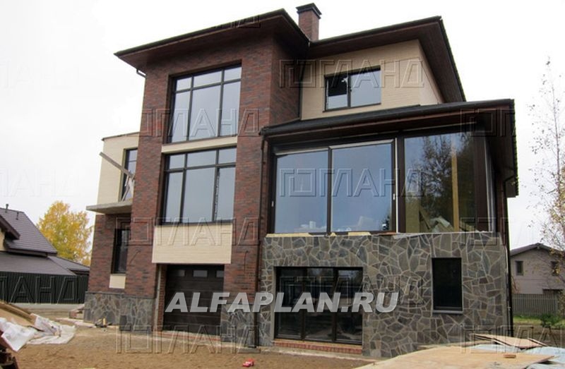 Строительство дома по проекту 77A - фото №1