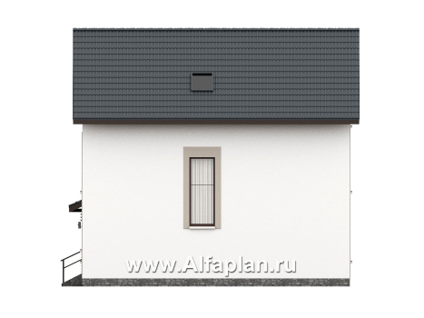 «Темная долина» - проект двухэтажного дома, с мансардой - превью фасада дома