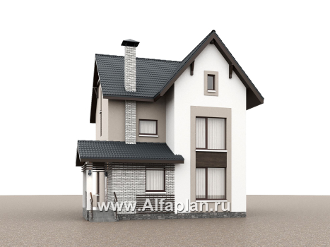 «Темная долина» - проект двухэтажного дома, с мансардой - превью дополнительного изображения №1