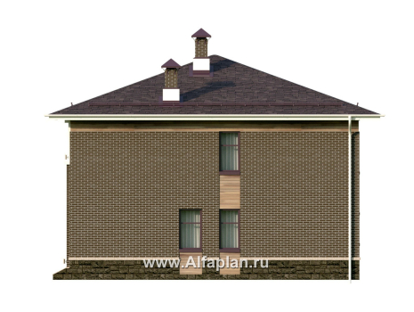 «Римские каникулы» - проект двухэтажного дома, с террасой, в классическом стиле - превью фасада дома