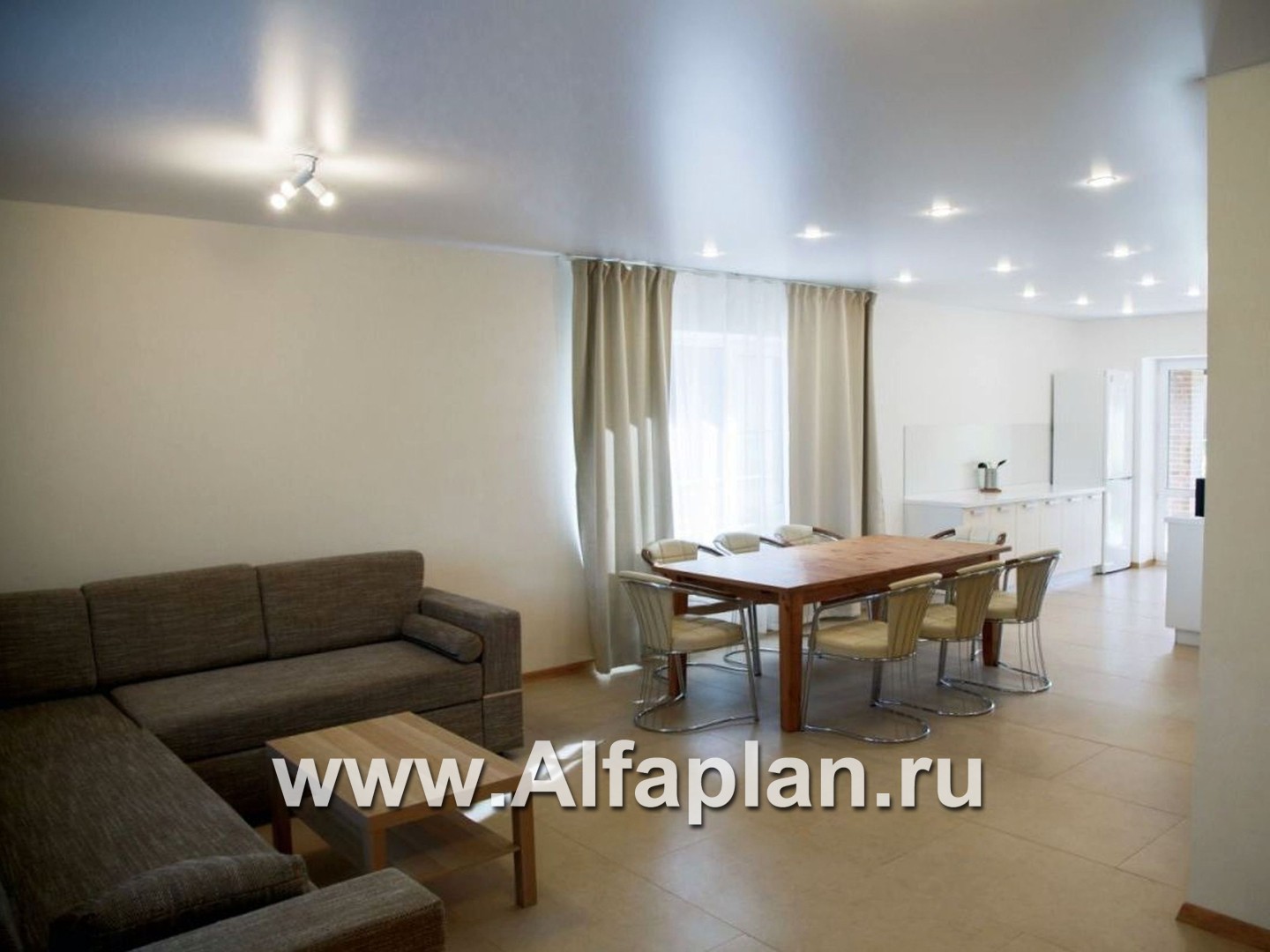 «Вишневый сад» - проект небольшого дома с мансардой (дача), в стиле шале - дизайн дома №9